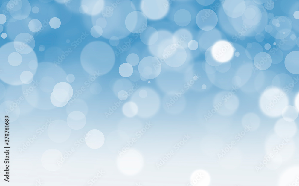 White lights bokeh, defocus glitter blur on soft blue background. illustration. White lights bokeh, defocus glitter blur on soft blue background. illustration.