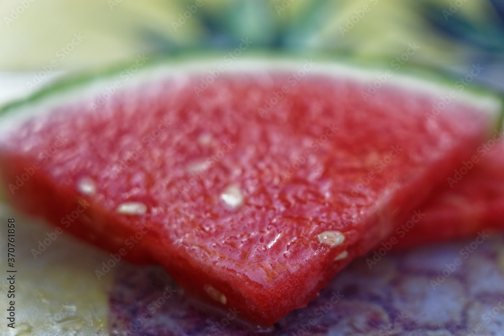 Eine saftig rote Wassermelone Eine saftig rote Wassermelone
