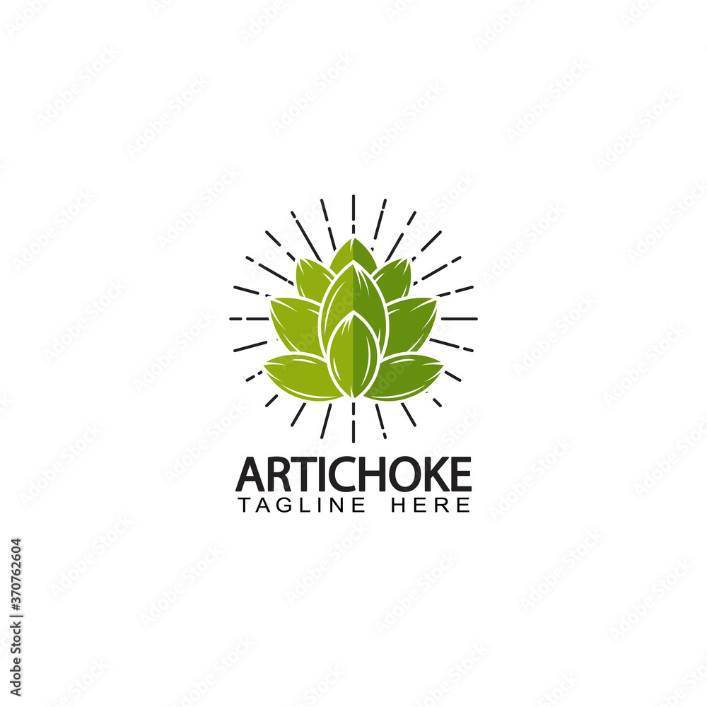 artichoke logo template design vector artichoke logo template design vector