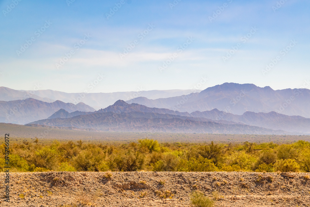 Fototapeta premium Countryside Landscape, San Juan Province, Argentina