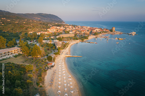 Ouranoupoli village in Chalcidice, Greece © Viktor Posnov