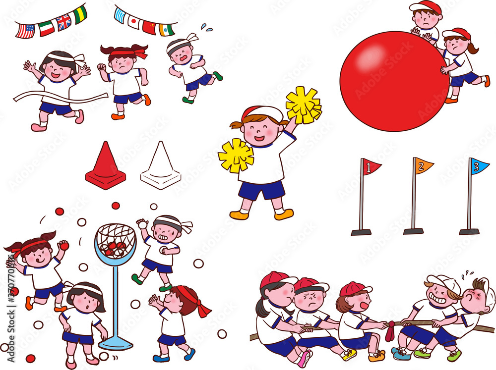 運動会アイコンセット