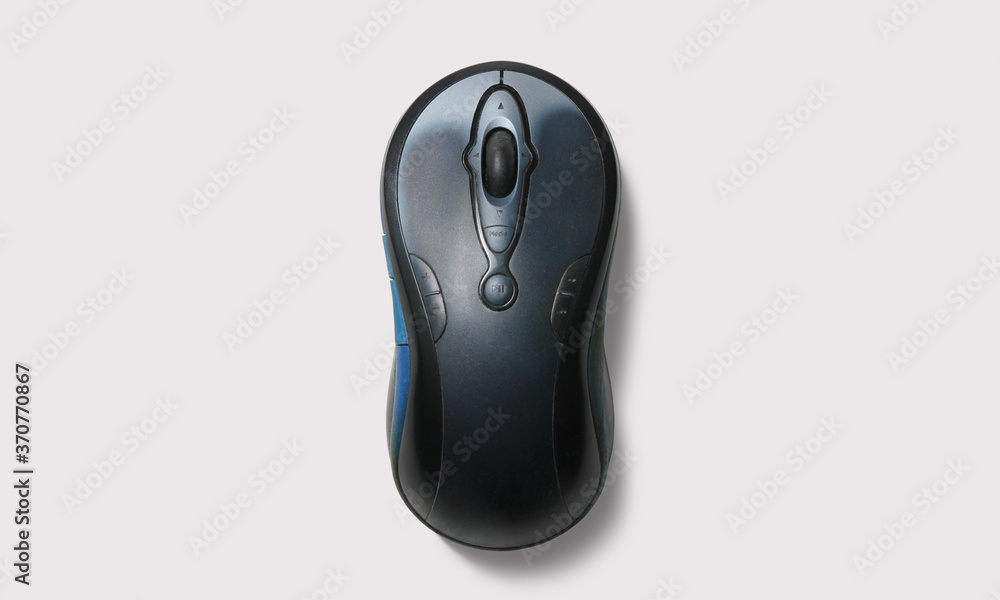 Black Computer mouse on a white background Black Computer mouse on a white background