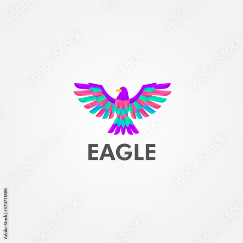 Fototapeta Naklejka Na Ścianę i Meble -  Eagle Bird Logo Icon Design