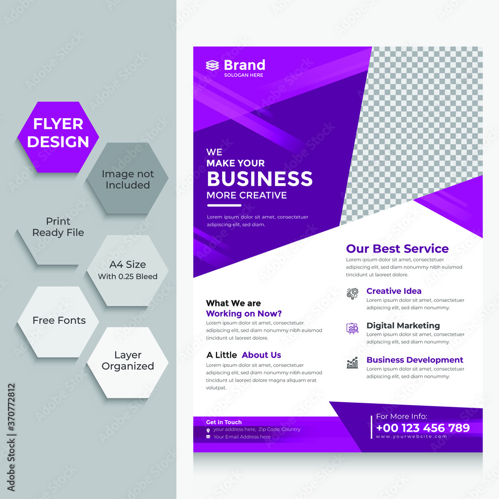
Flyer Template Layout Design. Corporate Business Flyer, Brochure, Annual Report, Catalog, Magazine Mock up. Creative Modern Bright Flyer Concept with Square Shapes