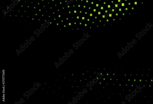 Dark Green vector background with rectangles.