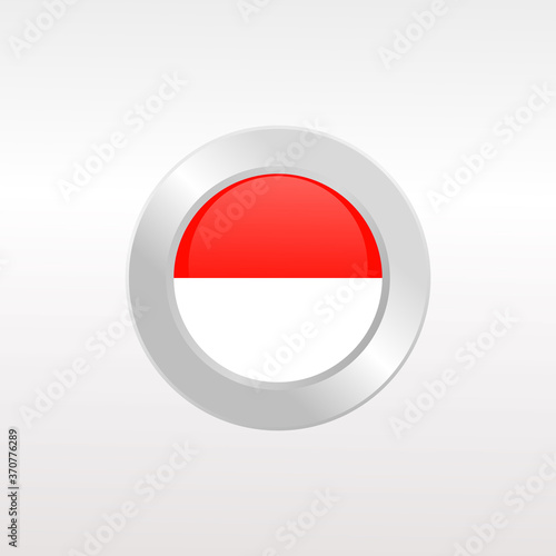 Free Download Flag of Indonesia. Metal Round Icons, flat stle vector illustration, indonesia from asian  - GFXLoad