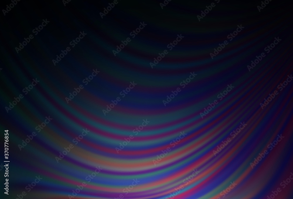 Dark Purple vector background with lava shapes.