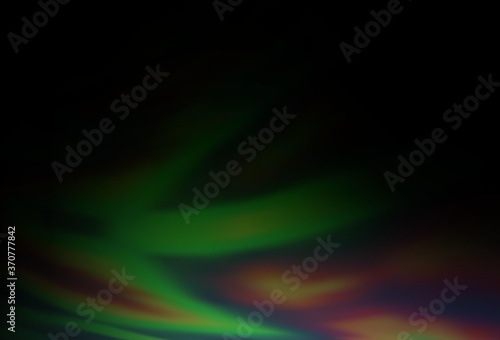 Dark Green vector abstract blurred background.