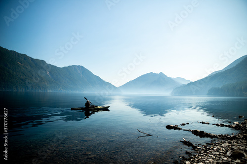 Kayaker on Crescent Lake