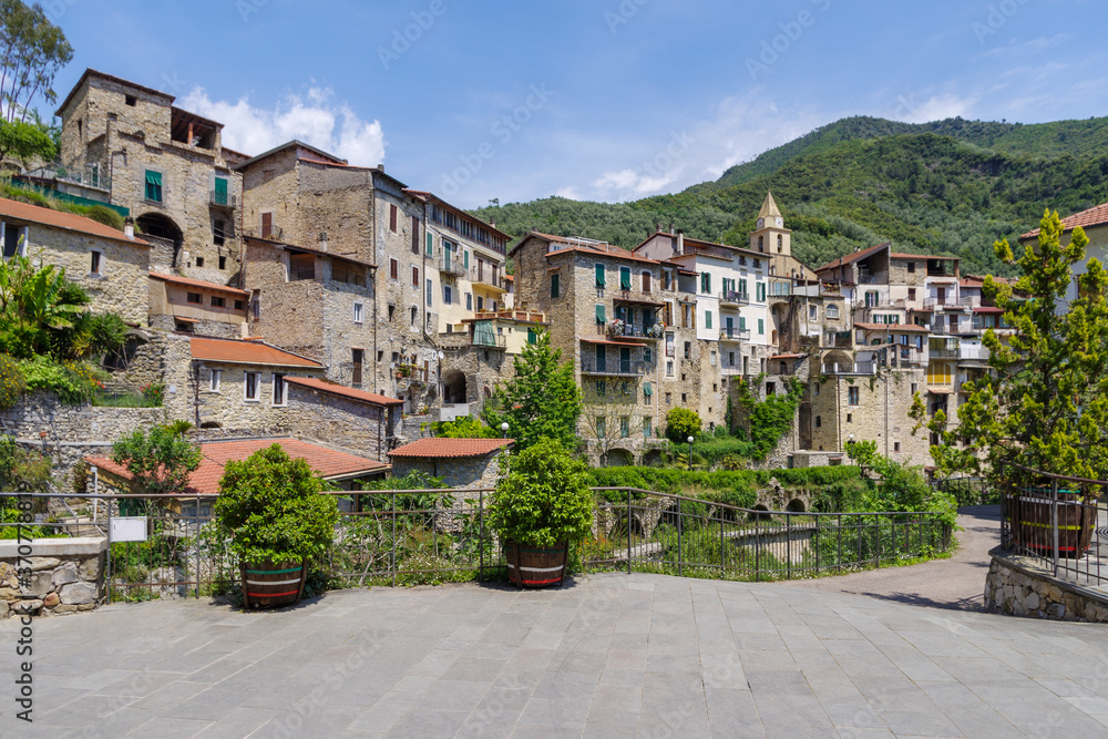 Rocchetta Nervina ancient village, Liguria region, Italy