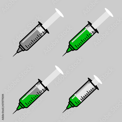 4 injection set by different type of fill