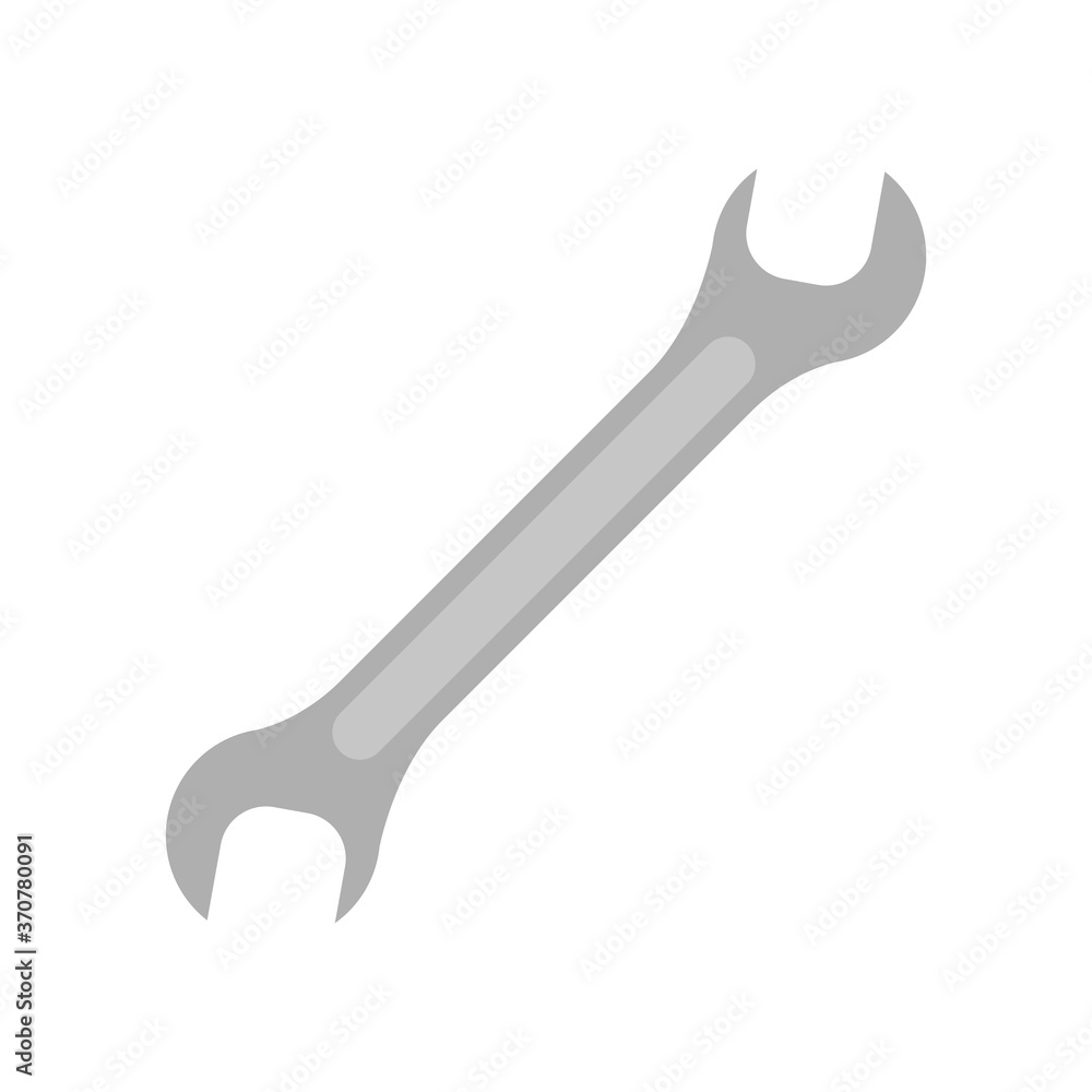 wrench tool flat style icon wrench tool flat style icon