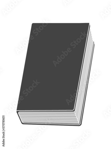 Graues Buch Design Clipart 