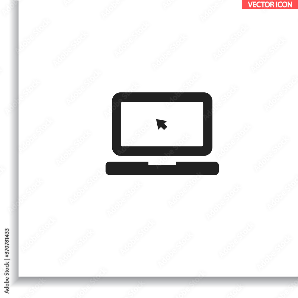 Laptop vector icon , lorem ipsum Flat design Laptop vector icon , lorem ipsum Flat design