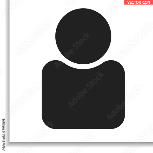 Human vector icon , lorem ipsum Flat design