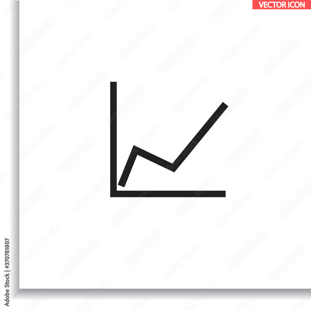 Chart vector icon , lorem ipsum Flat design Chart vector icon , lorem ipsum Flat design