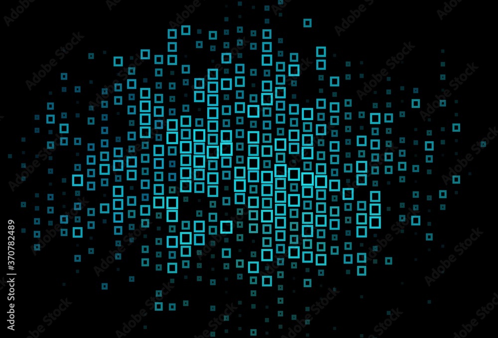 Dark BLUE vector backdrop with rhombus.