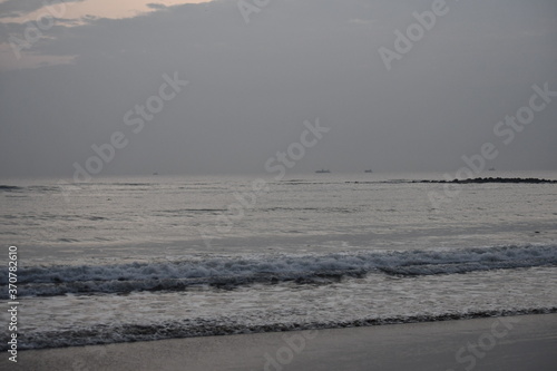 waves on the beach