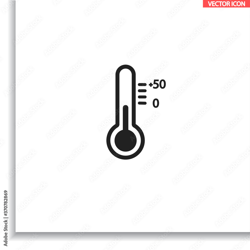Thermometer vector icon , lorem ipsum Flat design Thermometer vector icon , lorem ipsum Flat design