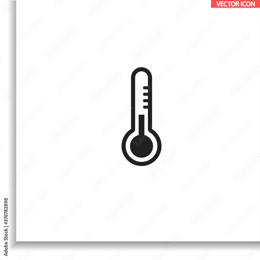 Thermometer vector icon , lorem ipsum Flat design Thermometer vector icon , lorem ipsum Flat design
