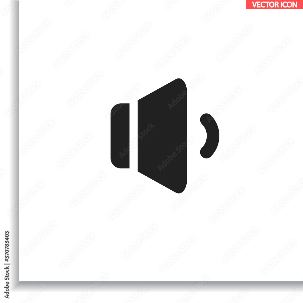 Speaker  vector icon  , lorem ipsum Flat design