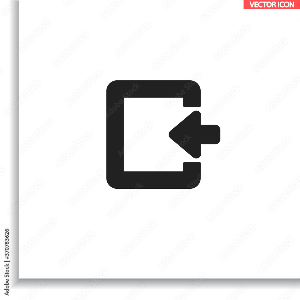 ENTRANCE vector icon , lorem ipsum Flat design ENTRANCE vector icon , lorem ipsum Flat design