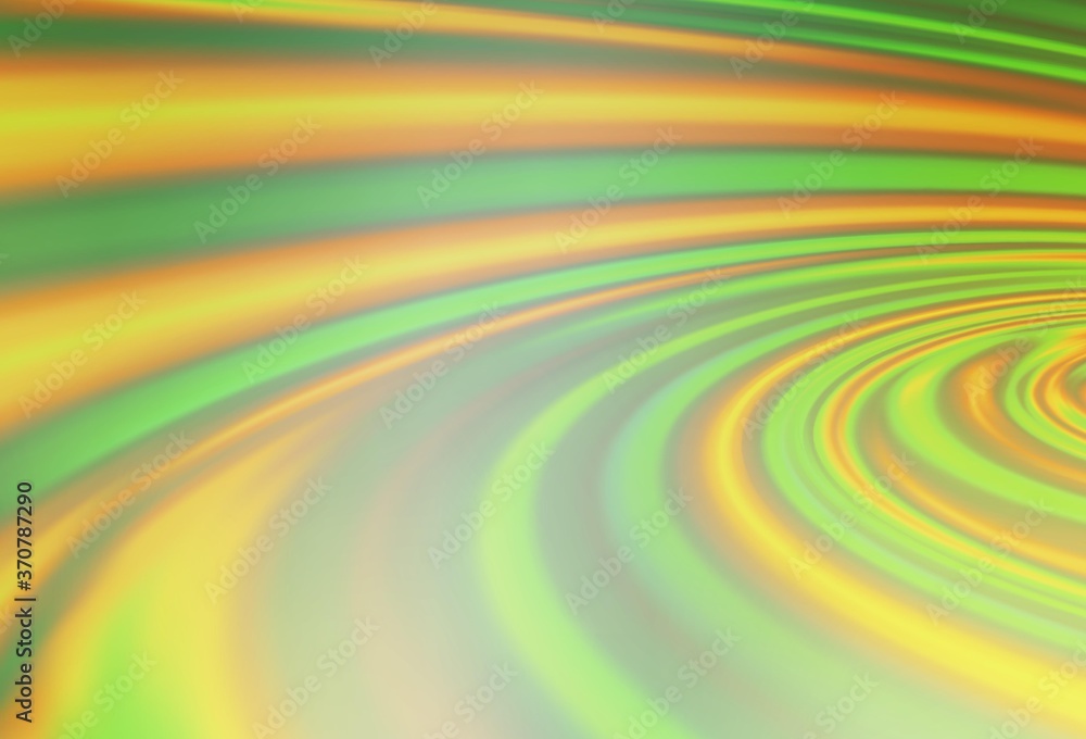 Light Green, Yellow vector template with liquid shapes. Light Green, Yellow vector template with liquid shapes.