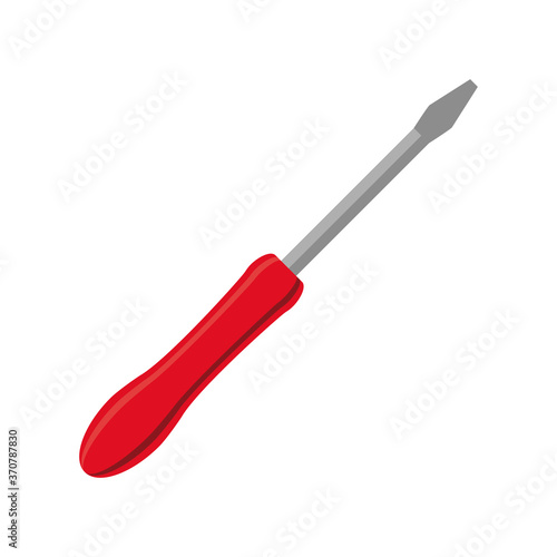 screwdriver tool style flat icon