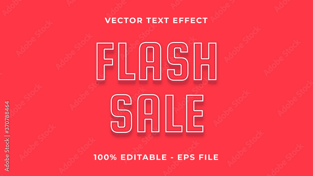 Flash sale text effect Flash sale text effect