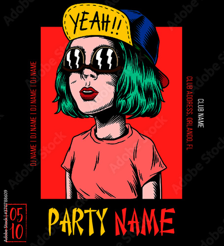 Party Name Flyer Stay Weird
