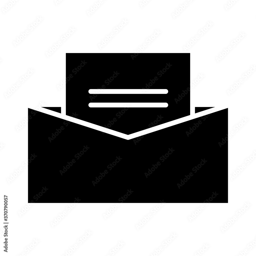 envelope mail send silhouette style icon envelope mail send silhouette style icon