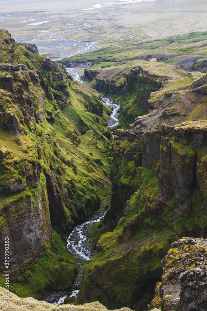Múlagljúfur Canyon on the South Coast of Iceland