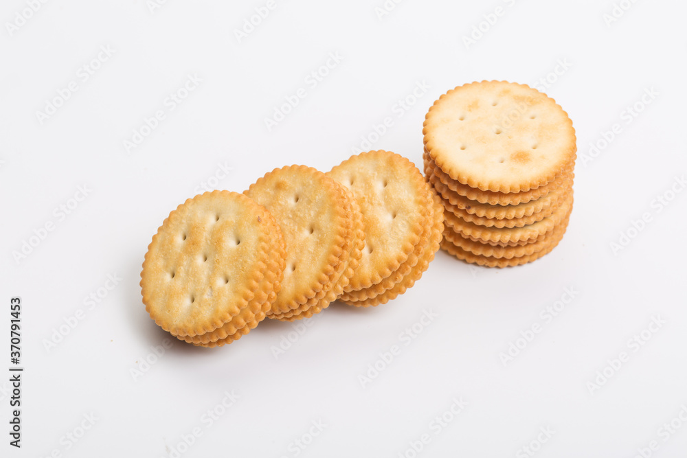 Cream sandwich biscuits on white background Cream sandwich biscuits on white background