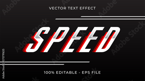 Speed text effect