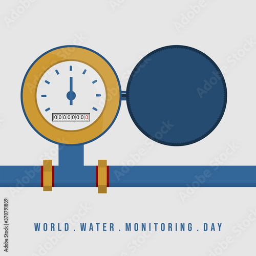 Water meter vector illustration