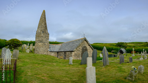 The Church in the Sands - St Enodoc Church near Polzeath, North Cornwall photo