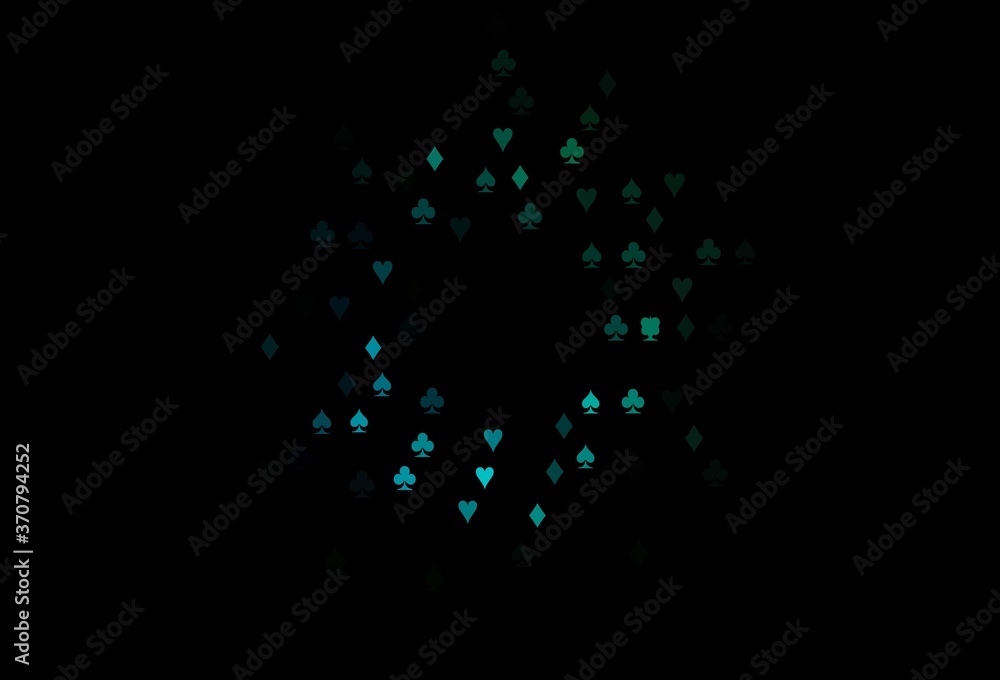 Dark Blue, Green vector layout with elements of cards. Dark Blue, Green vector layout with elements of cards.