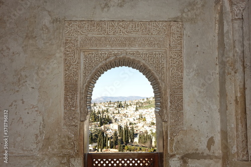 GRANADA - MARVELOUS ALHAMBRA MOORISH ENGRAVING.