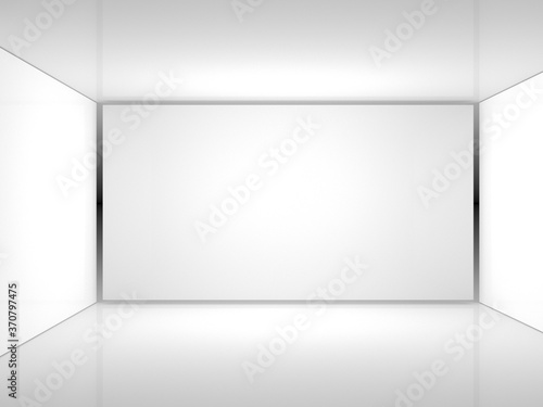 Wallpaper Mural 3D Abstract room white background Torontodigital.ca