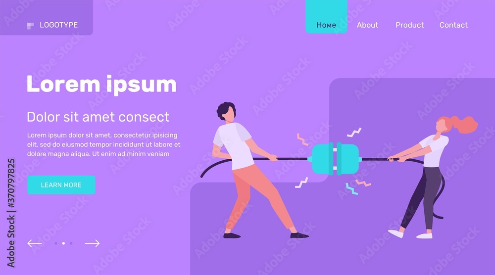 Groups of people pulling rope in tug of war play. Struggling team competing with each other. Vector illustration for game, contest, competition, confrontation concept Groups of people pulling rope in tug of war play. Struggling team competing with each other. Vector illustration for game, contest, competition, confrontation concept
