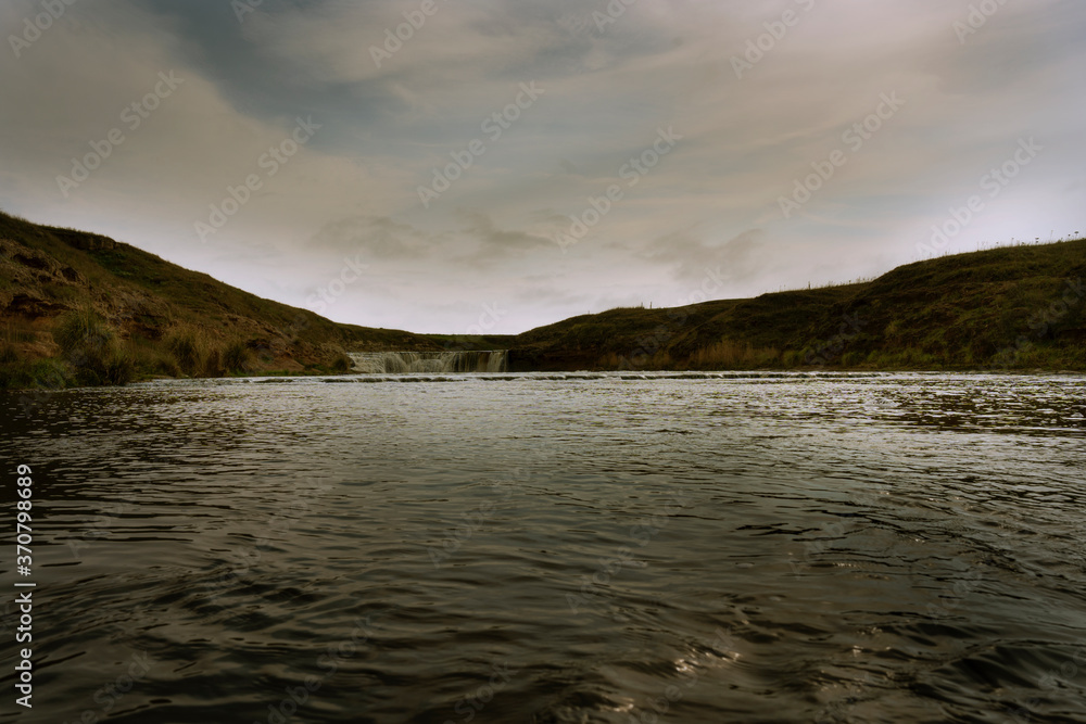 lake and mountains