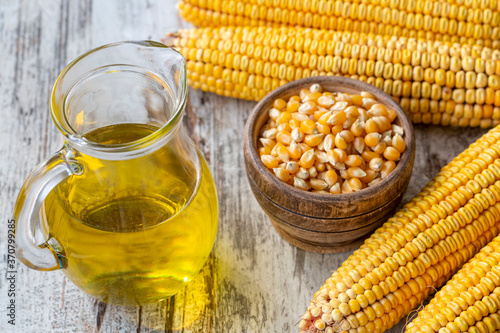 Corn essential oil bottle, ...