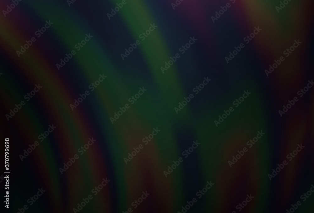 Fototapeta premium Dark Silver, Gray vector template with bent lines.