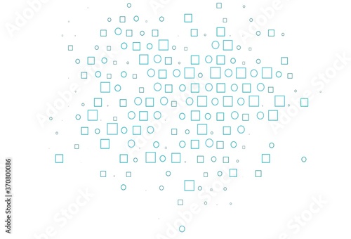 Light Blue, Green vector template with spots, rectangles.