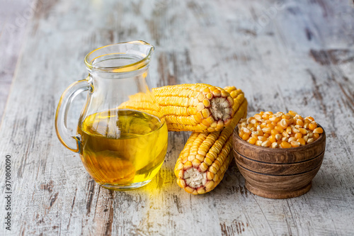 Corn essential oil bottle, ...