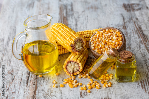 Corn essential oil bottle, ...