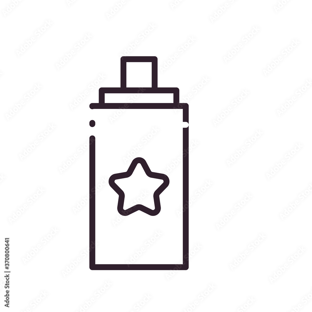 party spray bottle line style icon vector design party spray bottle line style icon vector design