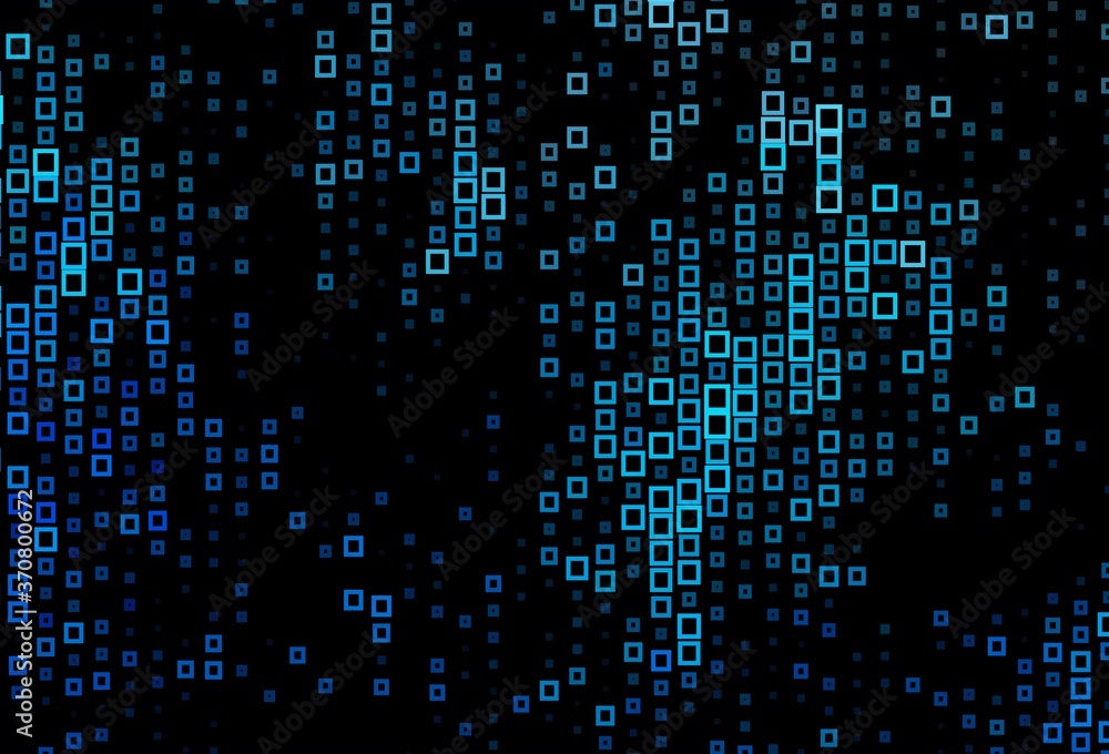 Dark BLUE vector texture in rectangular style. Dark BLUE vector texture in rectangular style.