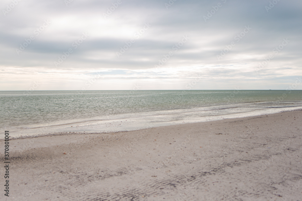 Low tide sand exposed on marco Island 10000 islands beaches 